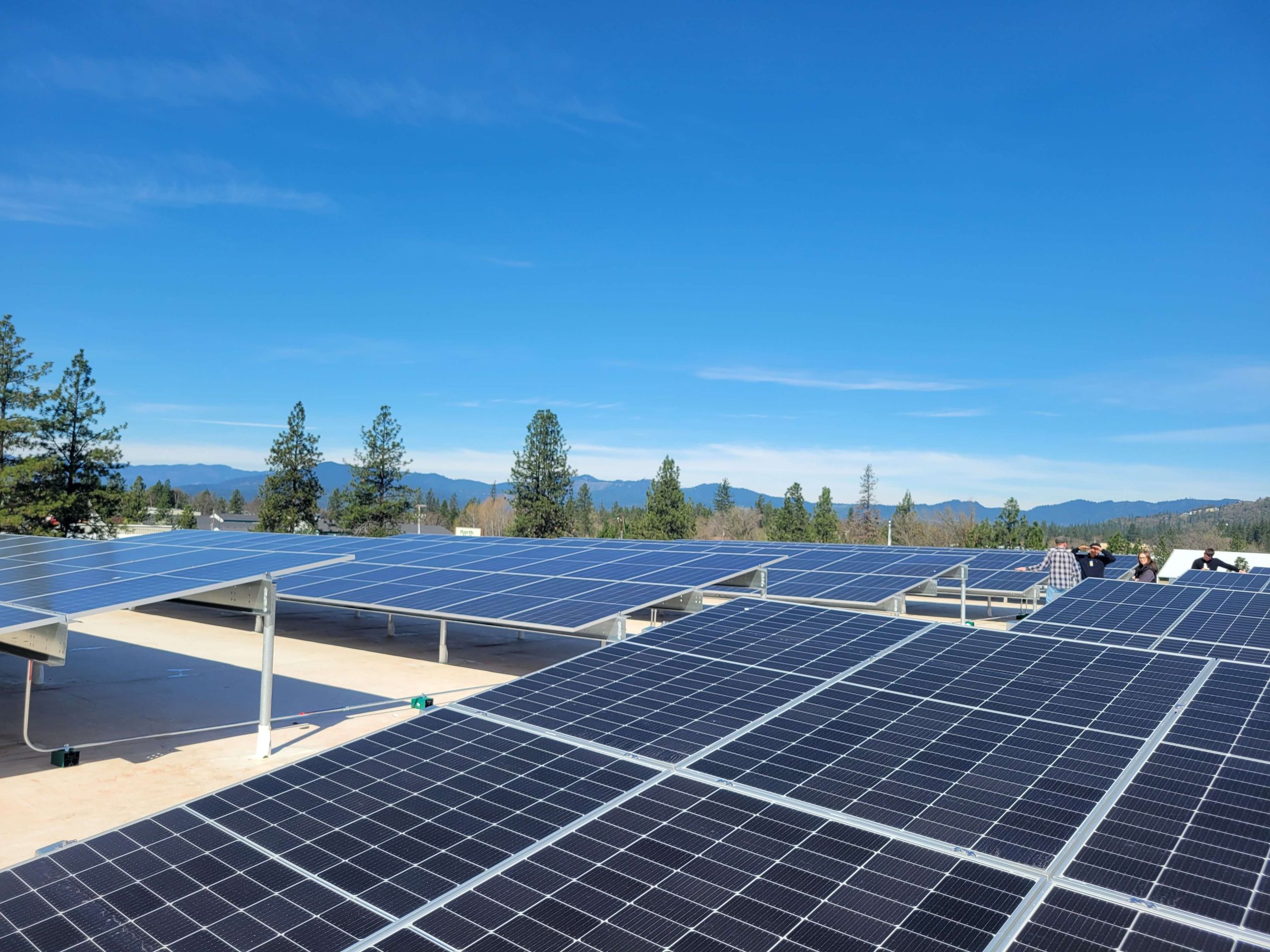 Custom Solar Solutions Solar Panel Infrastructure on the DuroLast Facility in Grants Pass Oregon